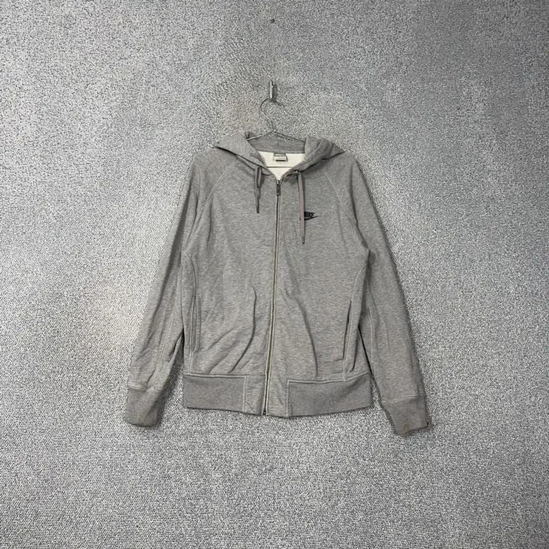 나이키 라이트 그레이 로고 스우시 후드집업 M 상품이미지1