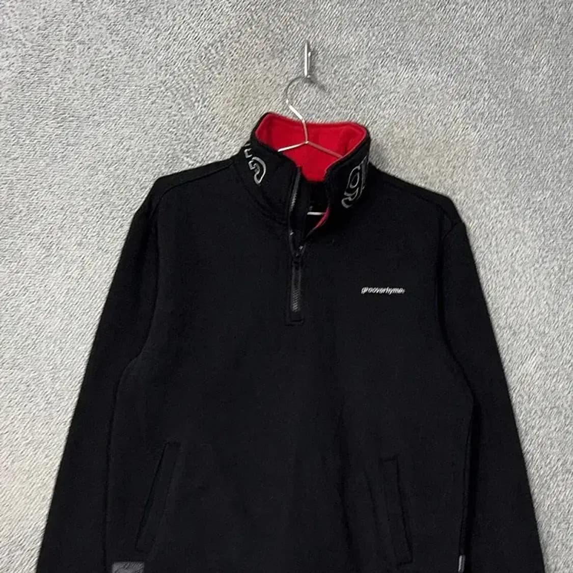 그루브라임 기모 후리스 로고 반집업 맨투맨 M 상품이미지3