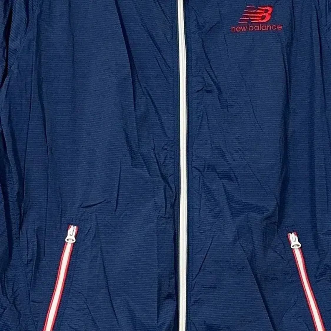 뉴발란스 네이비 로고 바람막이 윈드자켓 95 상품이미지4