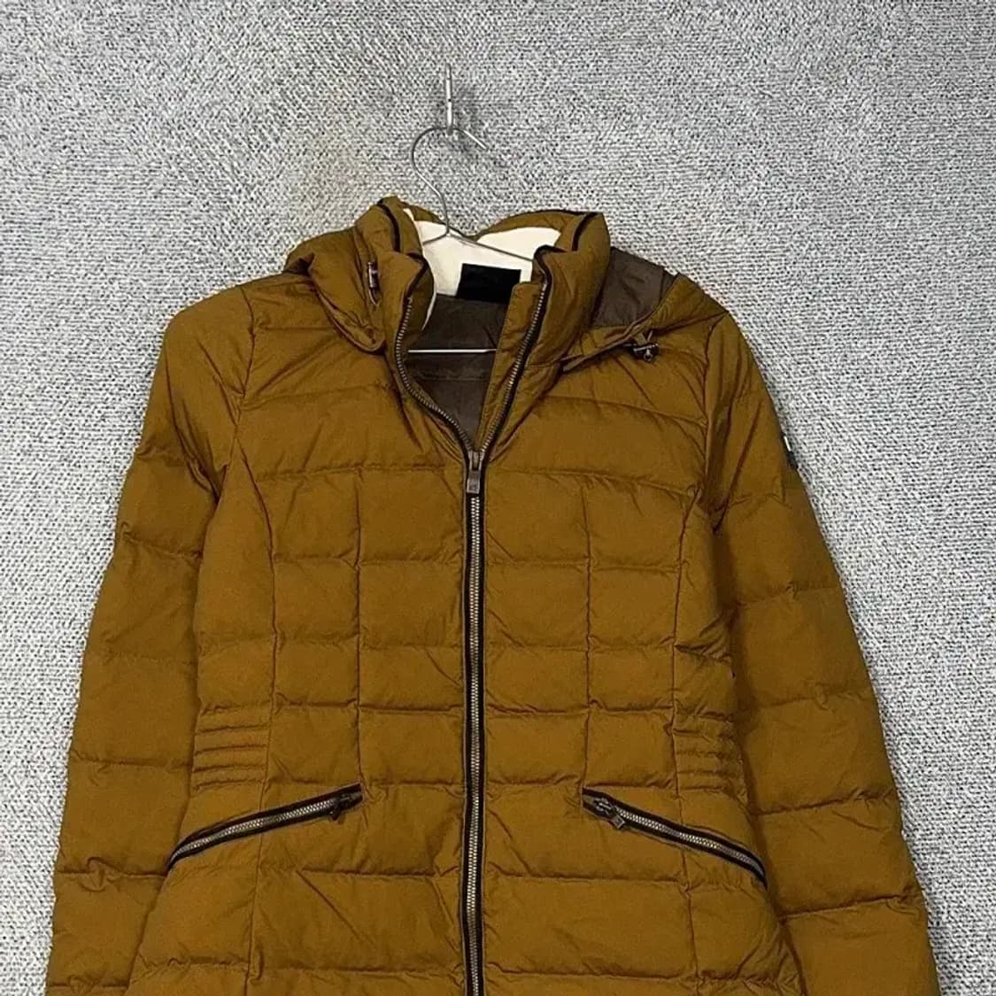 밀레 덕다운 베이지 롱 패딩 90 상품이미지3