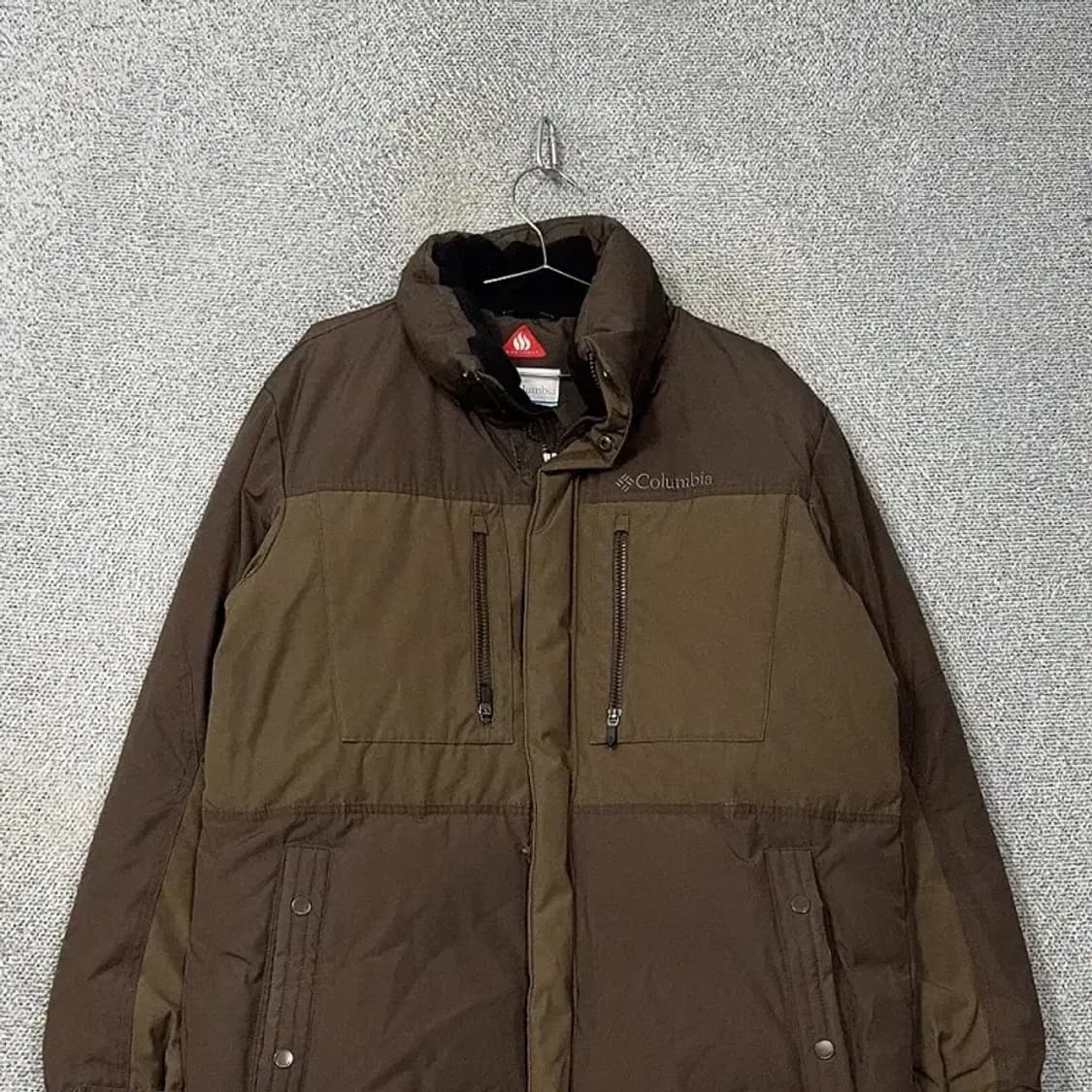 콜롬비아 로고 브라운 옴니히트 패딩 105 상품이미지3