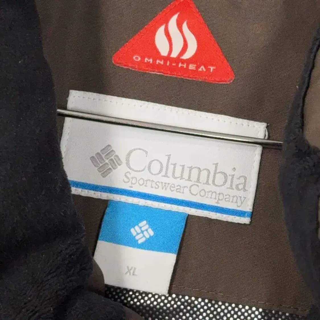 콜롬비아 로고 브라운 옴니히트 패딩 105 상품이미지5