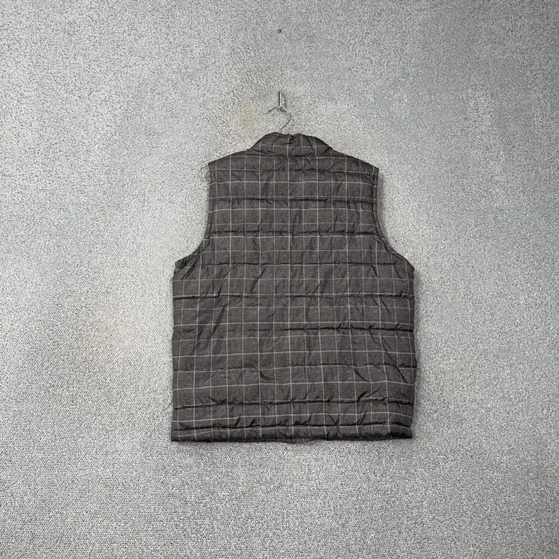 갭 체크 캐주얼 그레이 패딩 조끼 G 상품이미지2