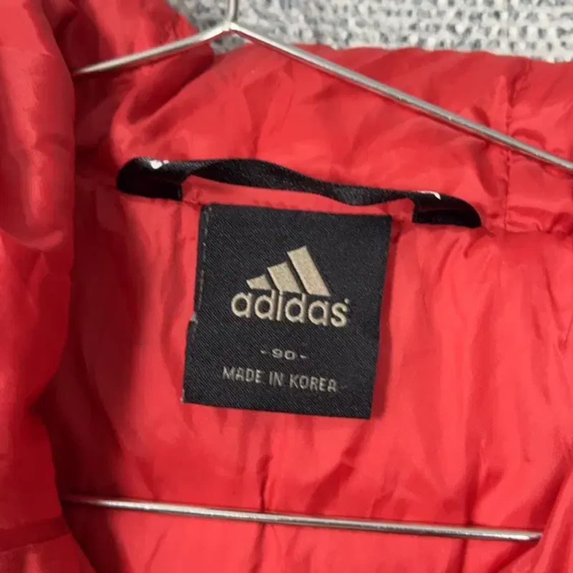 아디다스 레드 포켓 패딩 자켓 90 상품이미지3
