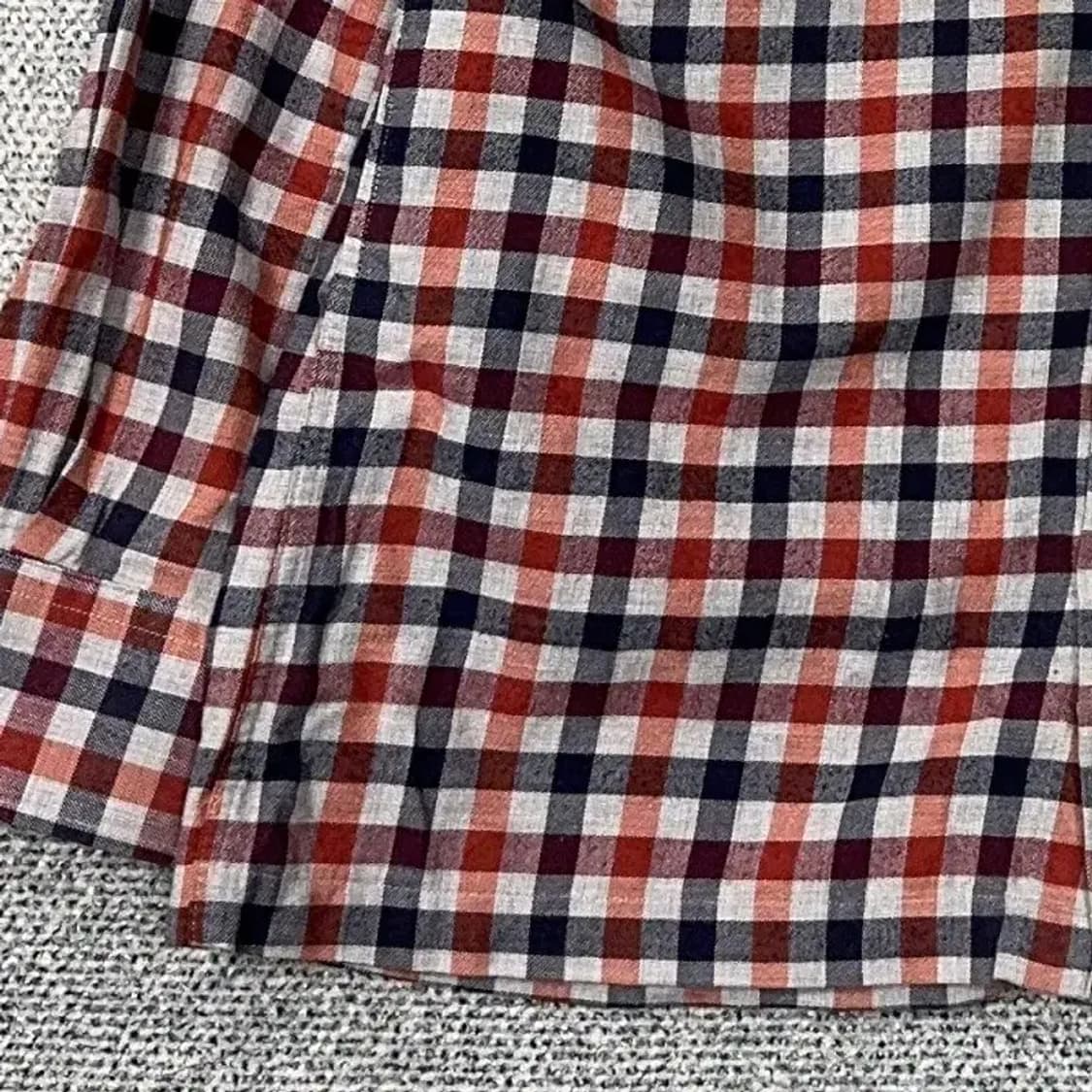 닥스 남성 캐주얼 체크 레드 셔츠 95 상품이미지3