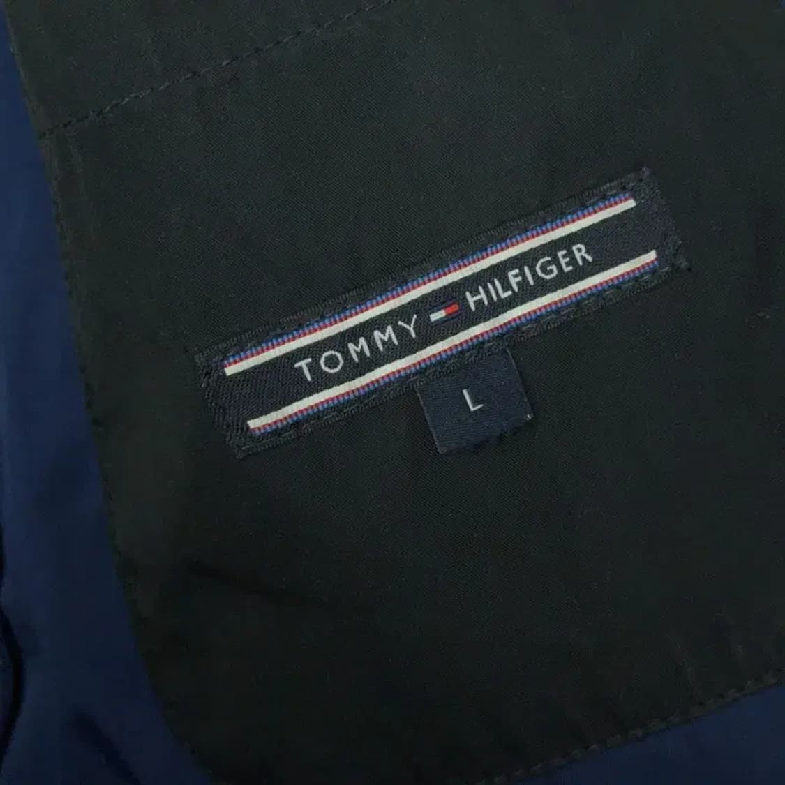 타미힐피거 남성 블랙 트렌치 코트 L 상품이미지5