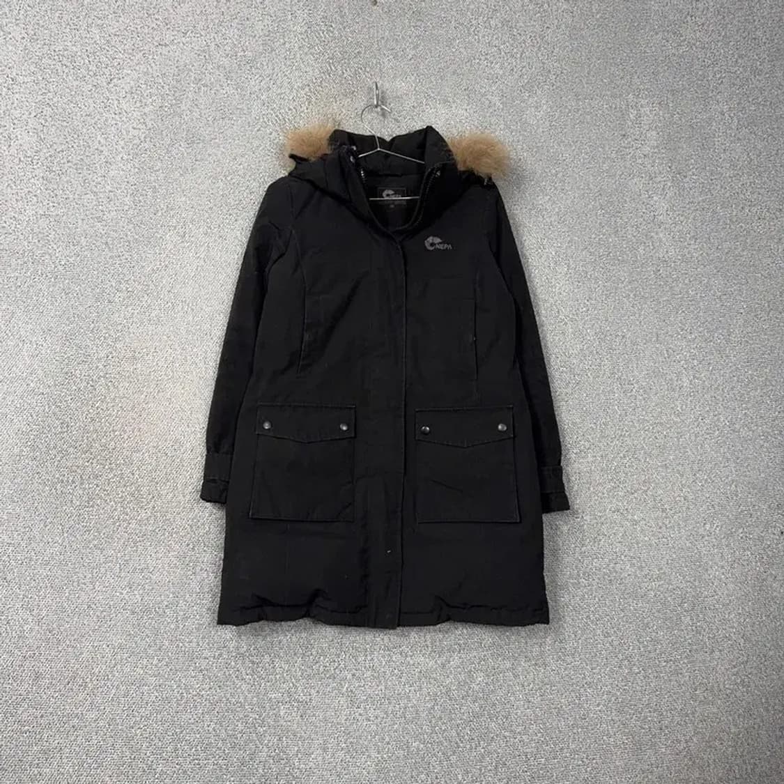 네파 덕다운 블랙 라쿤퍼 패딩 90 상품이미지1