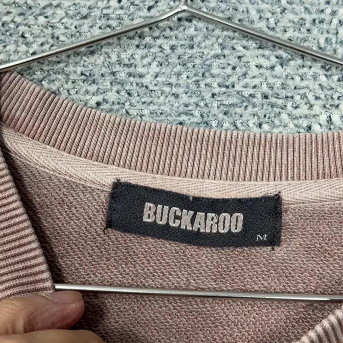 버커루 프린팅 로고 피그먼트 빈티지 맨투맨 M 상품이미지3