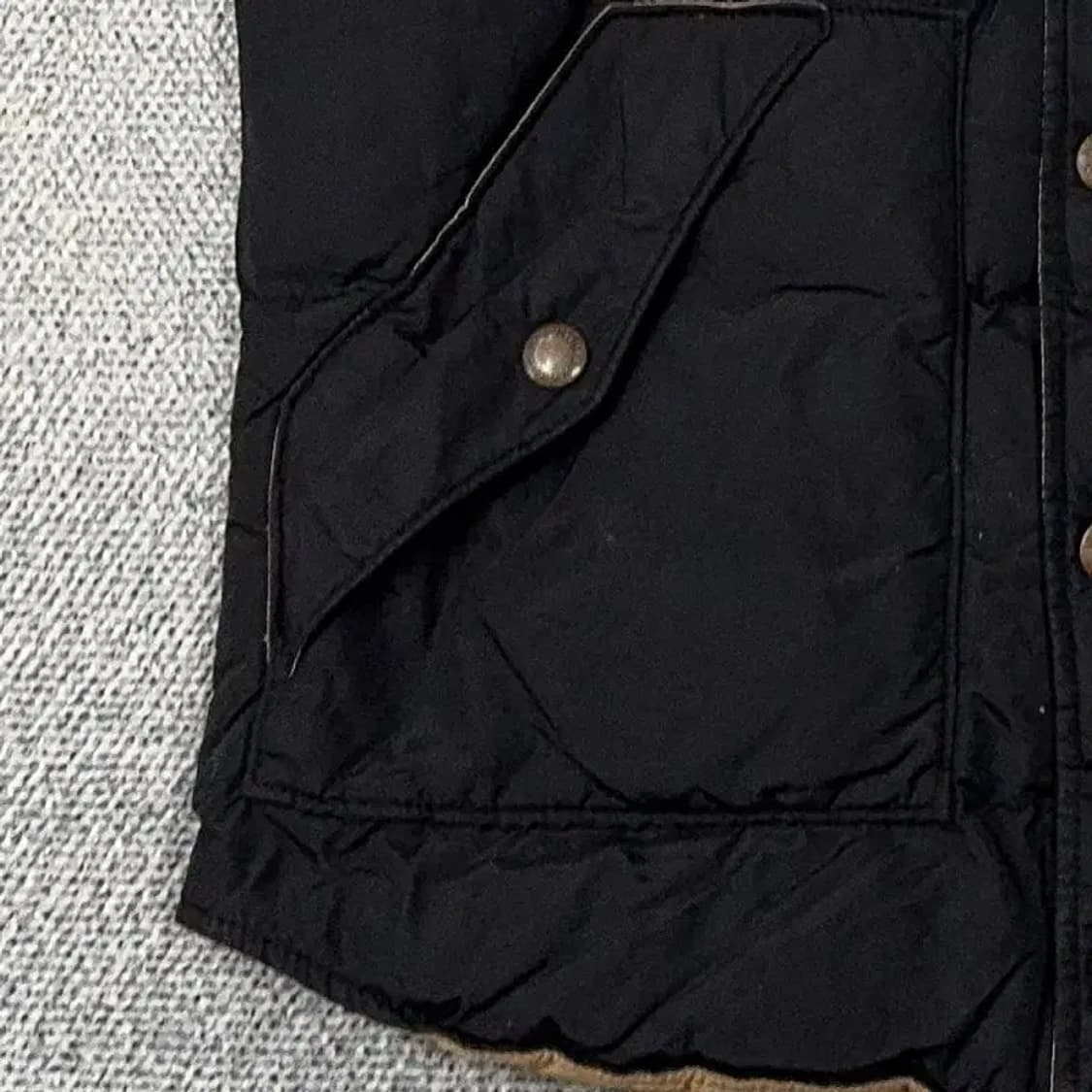 후아유 플란넬 체크 캐주얼 패딩 조끼 XL 상품이미지5