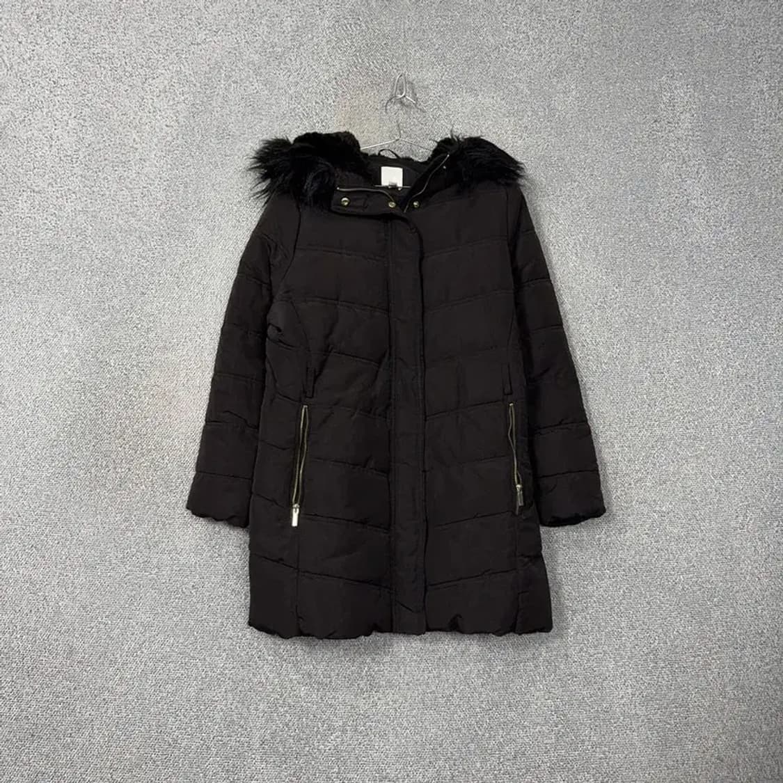 H&M 에이치엔엠 캐주얼 블랙 롱패딩 L 상품이미지1