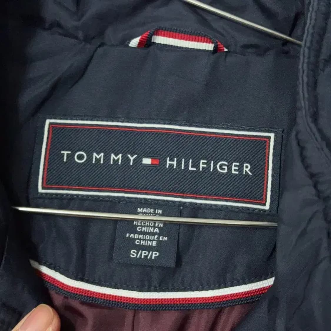 타미힐피거 네이비 여성 캐주얼 미디 패딩 S 상품이미지3