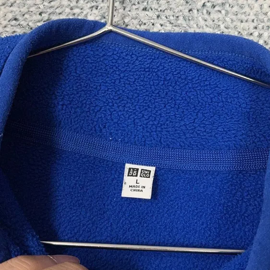 유니클로 블루 후리스 M 상품이미지3