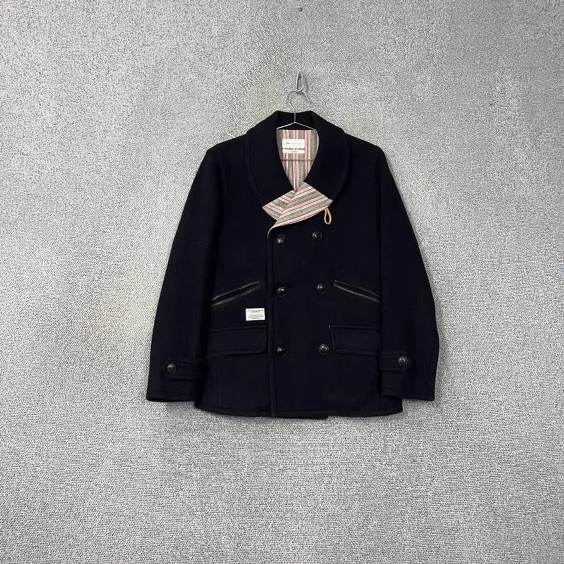 라이풀 테일러드 네이비 더블 코트 S 상품이미지1