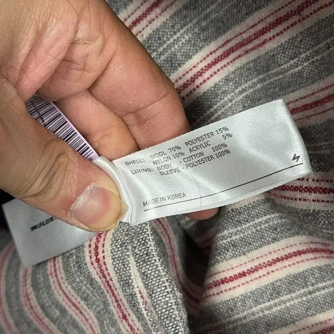 라이풀 테일러드 네이비 더블 코트 S 상품이미지4