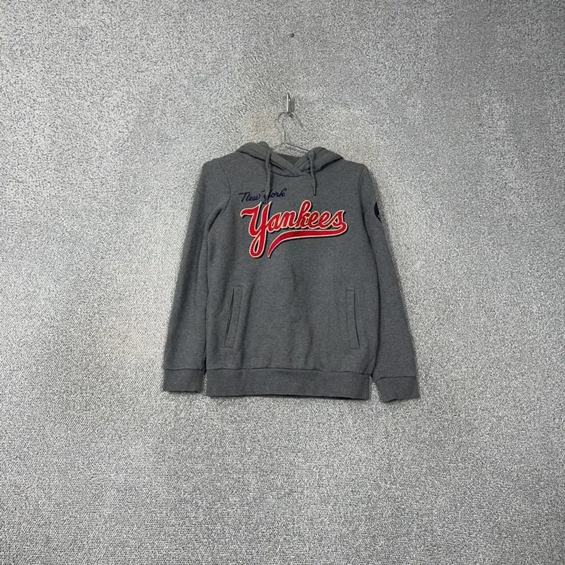 MLB 뉴욕양키즈 프린팅 그레이 후드티 85 상품이미지1