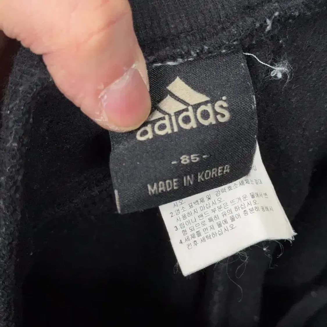 아디다스 삼각로고 삼선 블랙 팬츠 85 상품이미지5