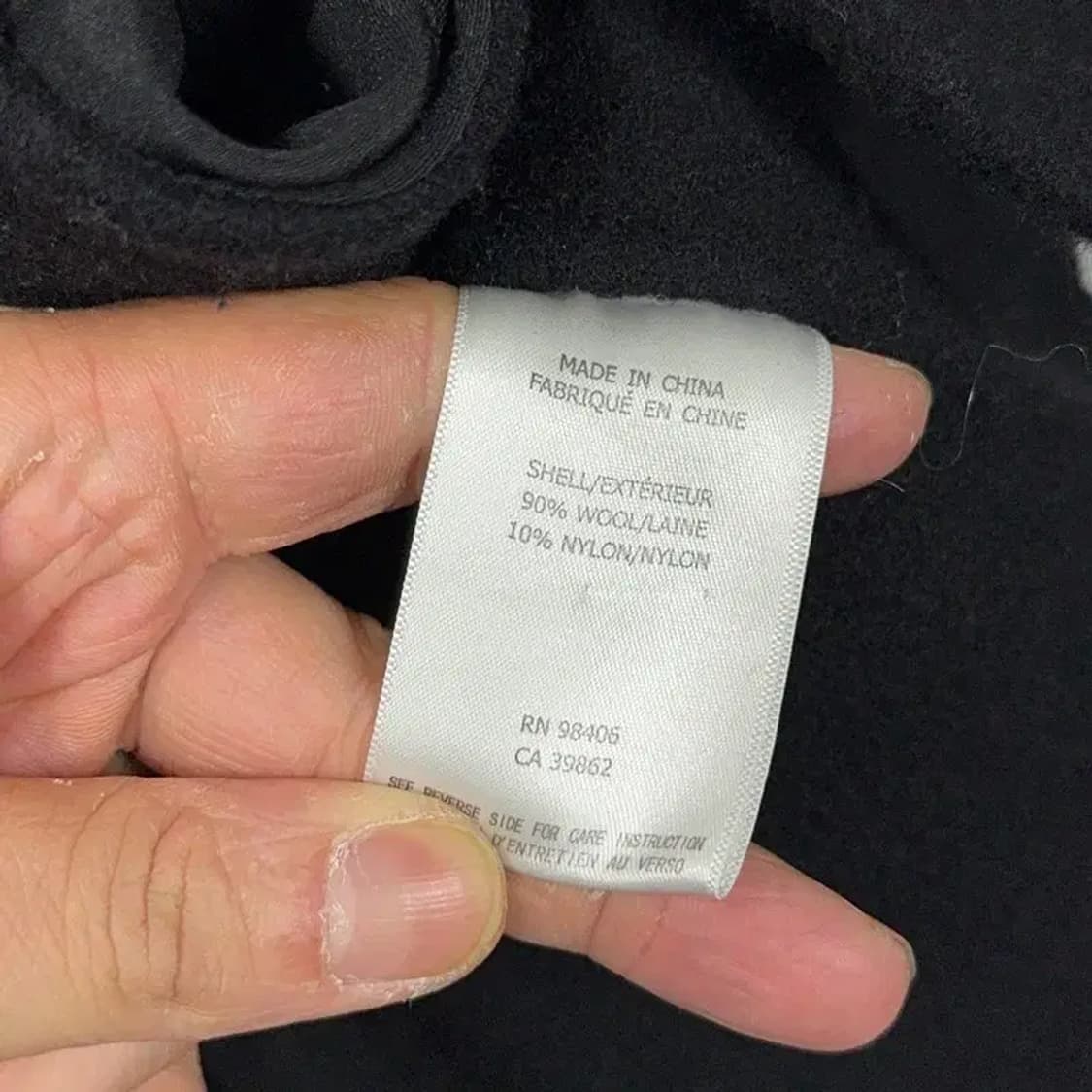 띠어리 여성 투버튼 블랙 울 코트 M 상품이미지6