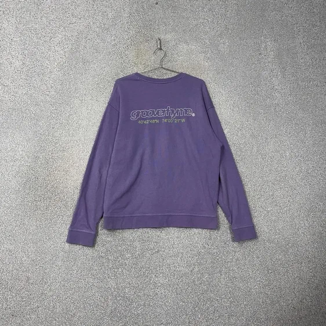 그루브라임 로고 퍼플 스웻셔츠 맨투맨 L 상품이미지2