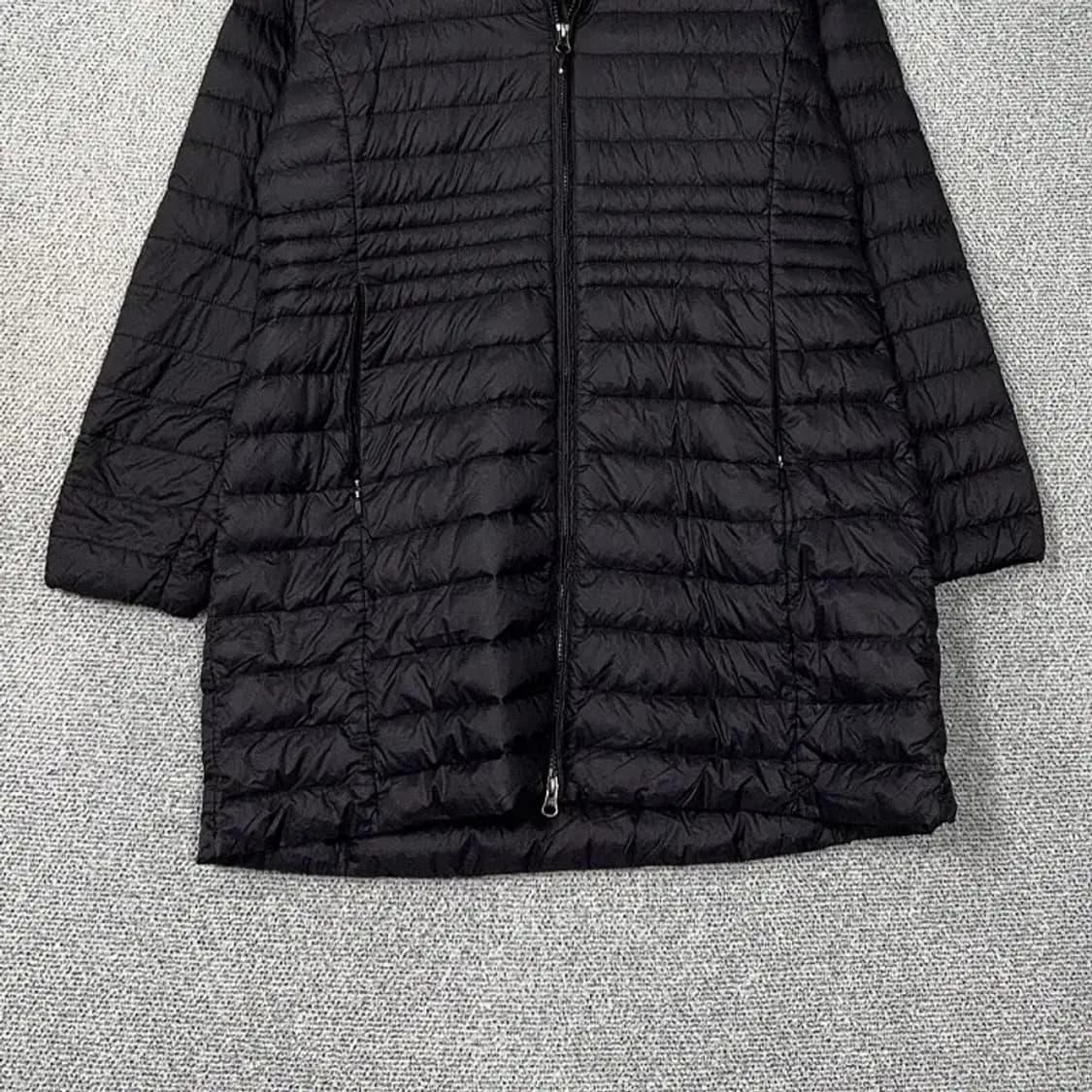 네파 블랙 구스다운 거위털 경량 롱패딩 110 상품이미지4