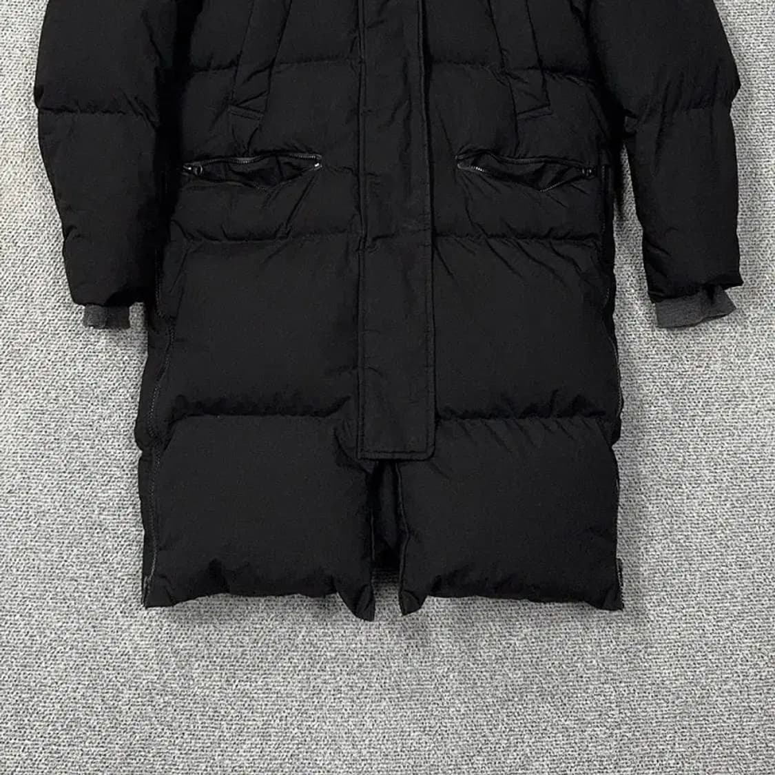 뉴발란스 블랙 로고 다운 롱패딩 S 상품이미지4