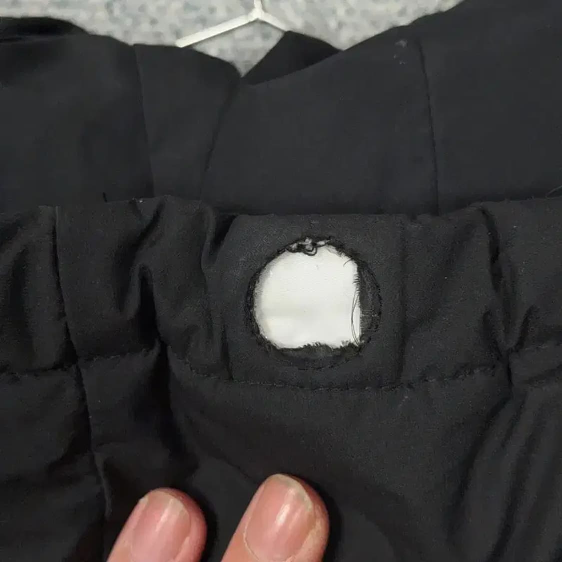 뉴발란스 블랙 로고 다운 롱패딩 S 상품이미지5