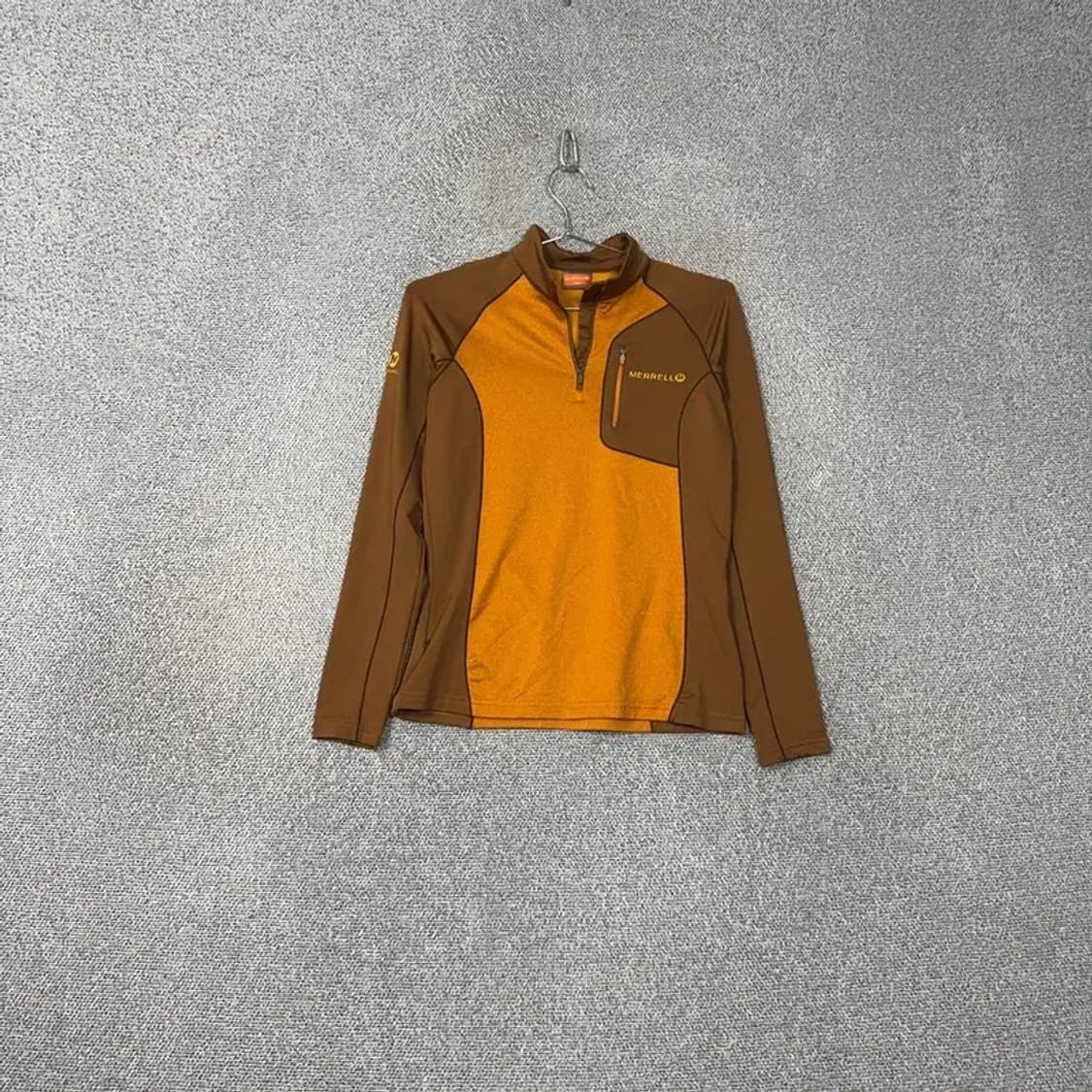머렐 로고 기능성 반집업 긴팔티 90 상품이미지1