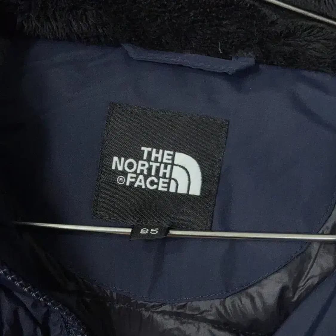 노스페이스 네이비 포켓 캐주얼 구스다운 롱패딩 M 상품이미지5