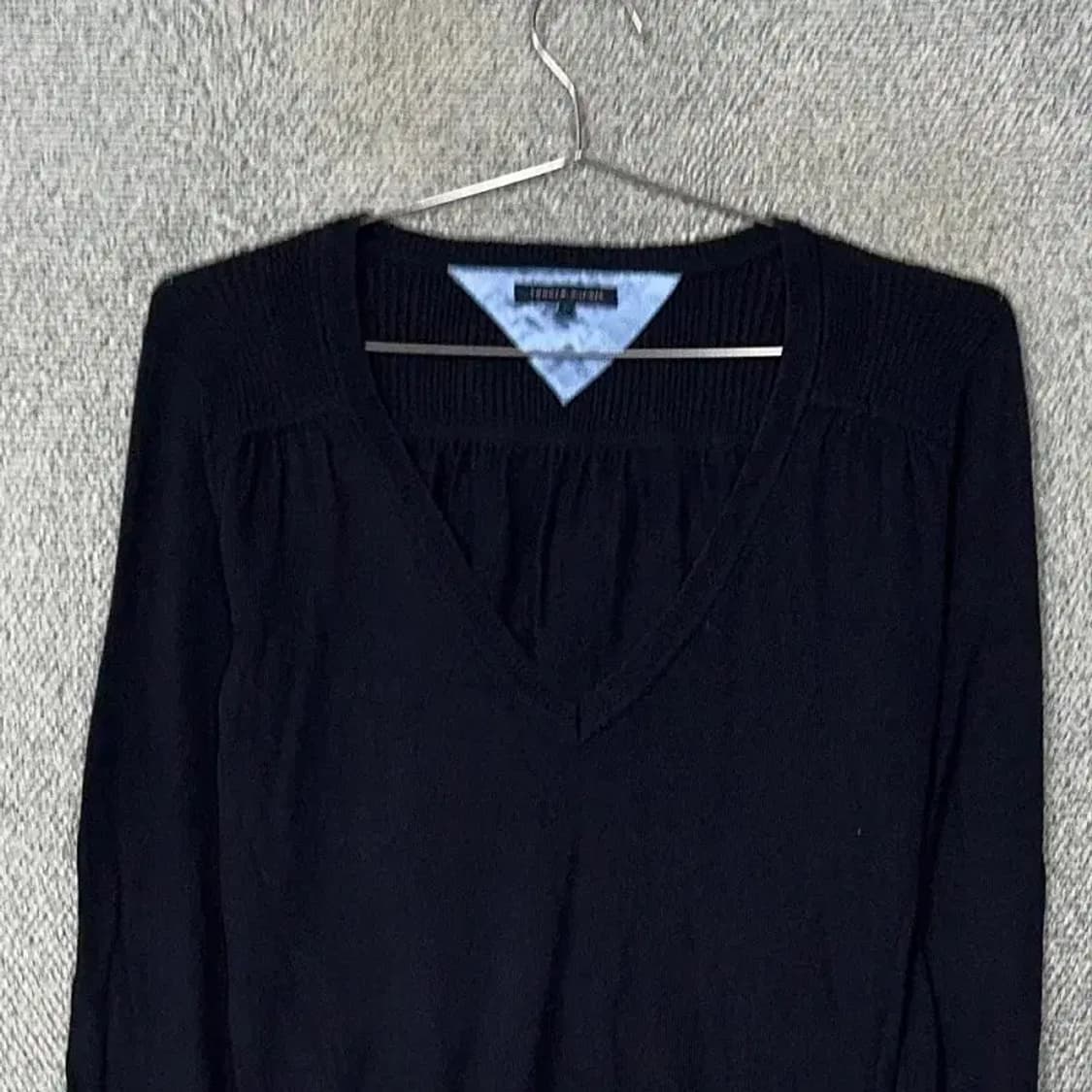 타미힐피거 네이비 로고 브이넥 니트 S 상품이미지3