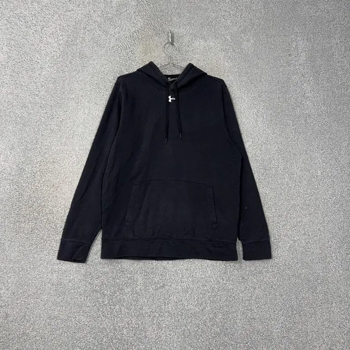 언더아머 로고 블랙 후드티 M 상품이미지1