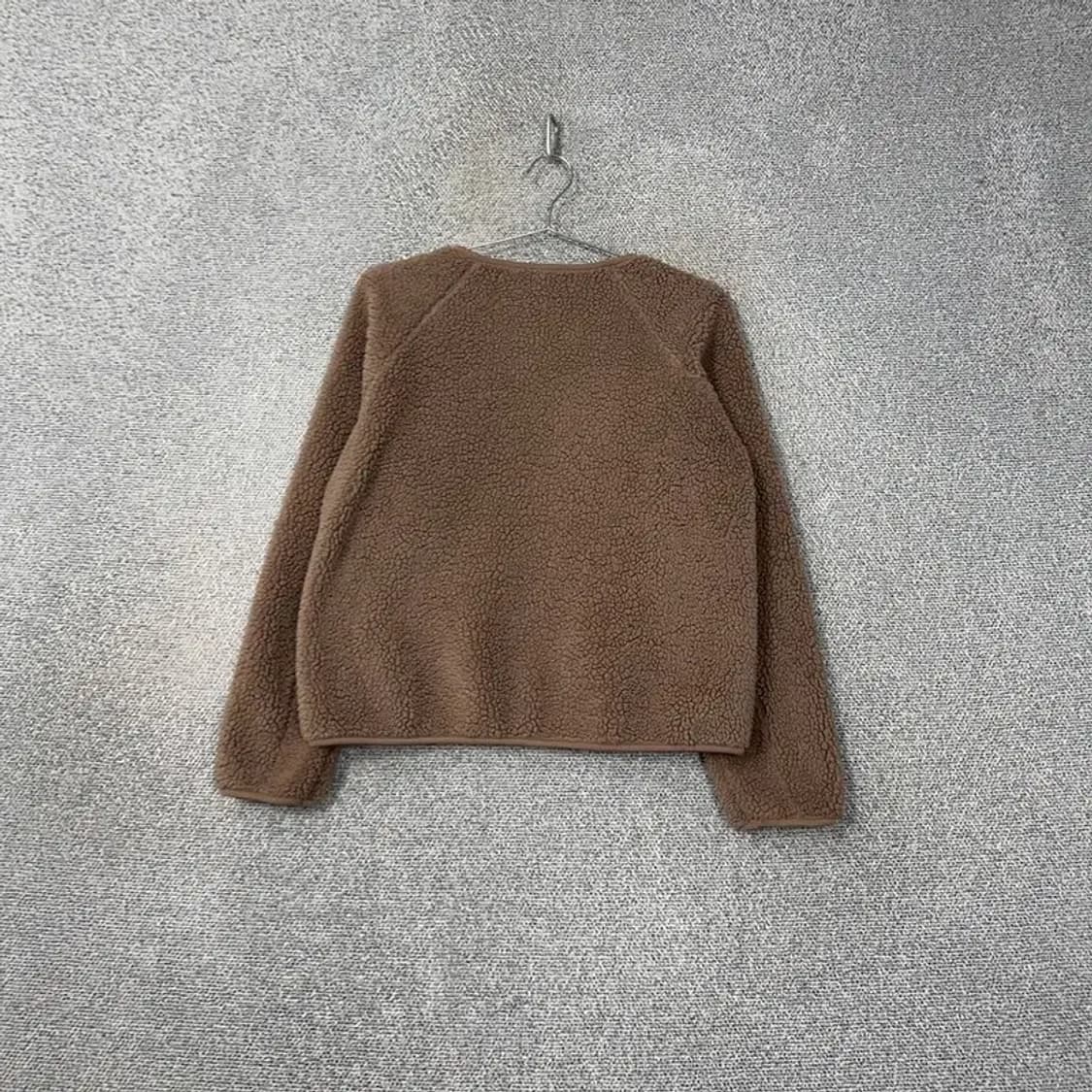 유니클로 브라운 뽀글이 후리스 블루종 집업 S 상품이미지2