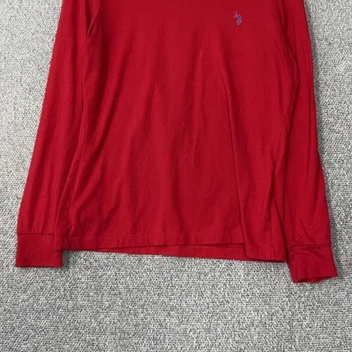 US 폴로 아쎈 로고 기능성 폴라 긴팔티 95 상품이미지4