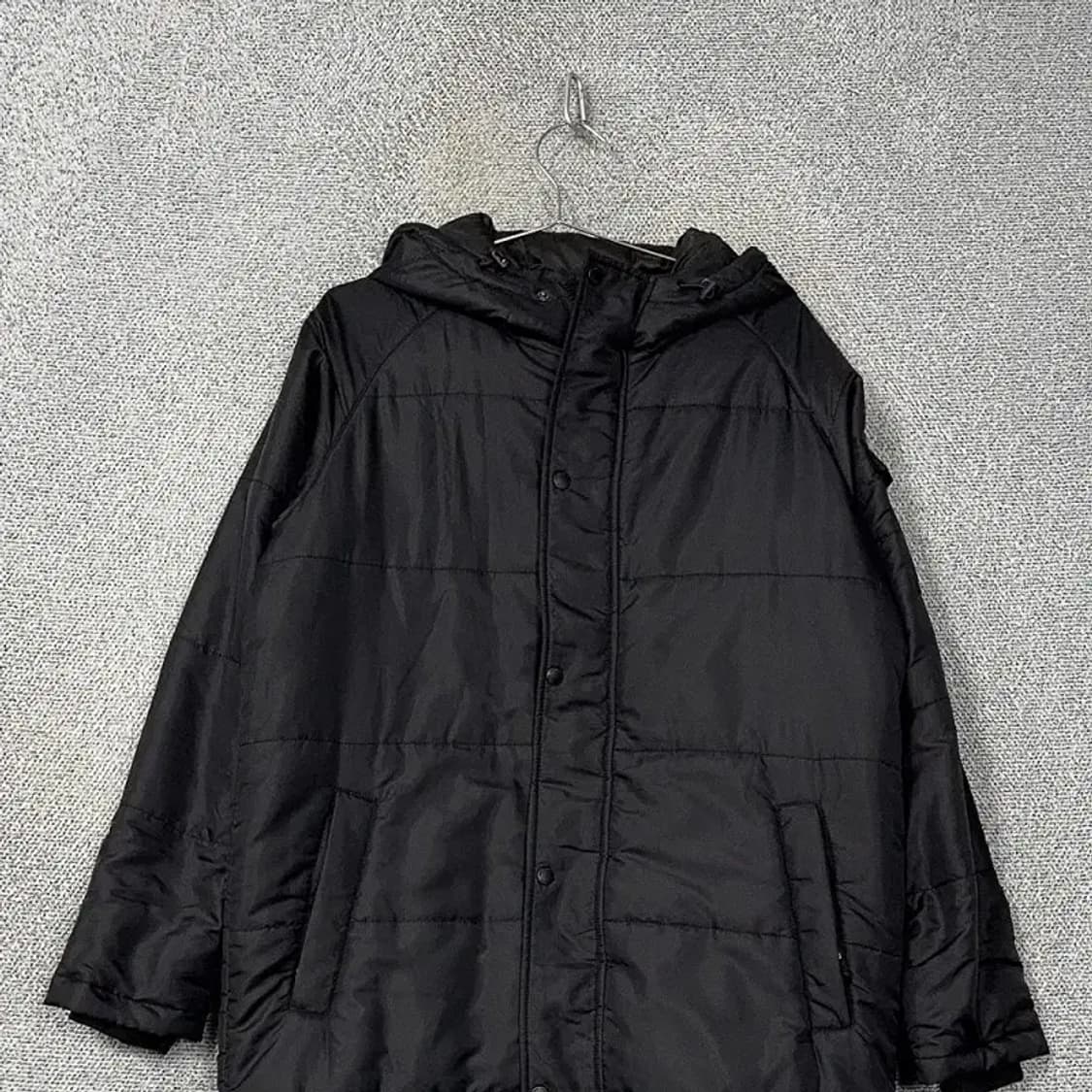 그루브라임 블랙 로고 롱패딩 L 상품이미지3