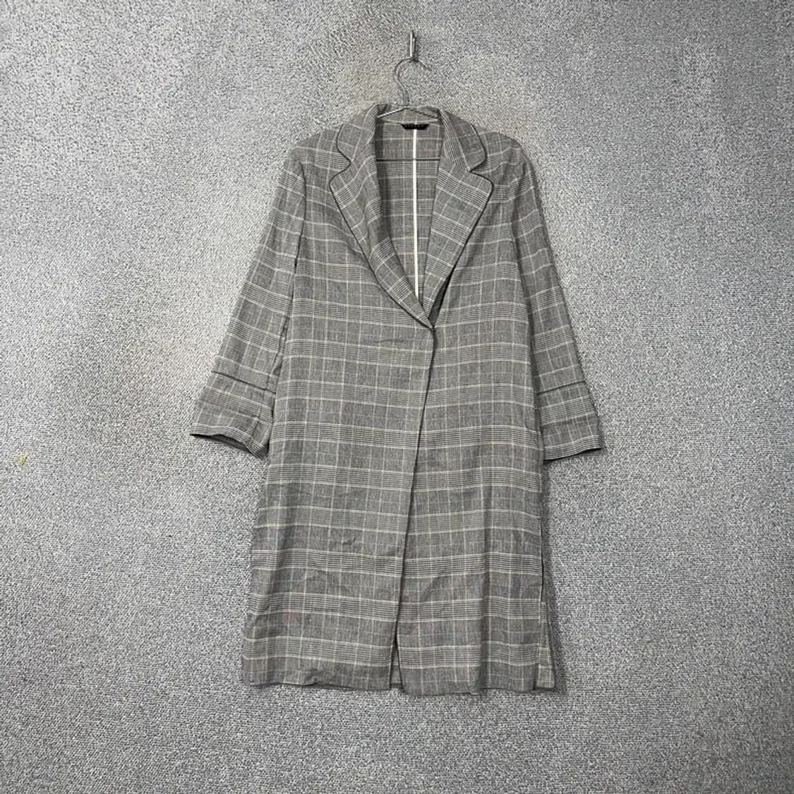 시슬리 그레이 체크 캐주얼 코트 42 상품이미지1