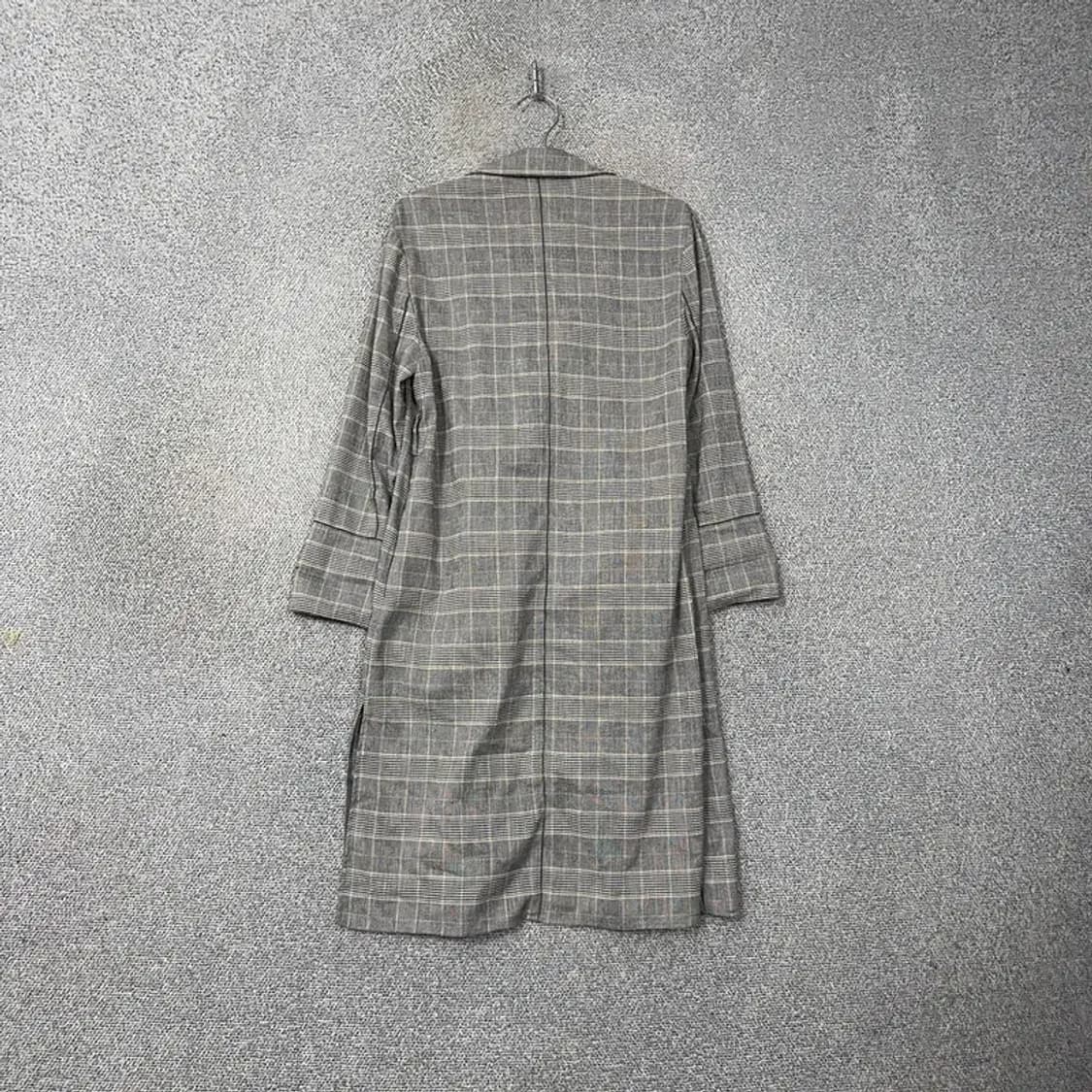 시슬리 그레이 체크 캐주얼 코트 42 상품이미지2