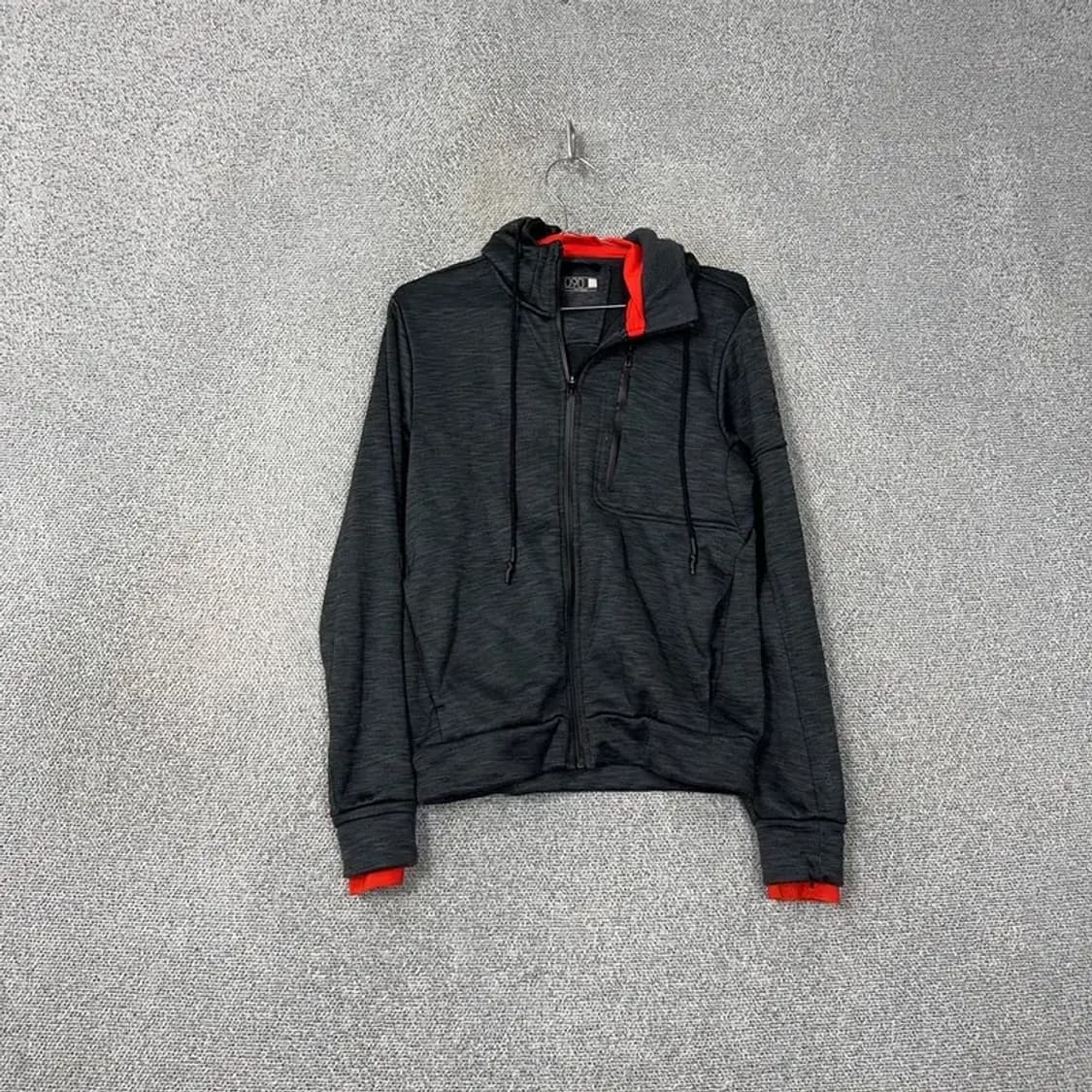 아디다스 그레이 배색 기능성 후드집업 90 상품이미지1