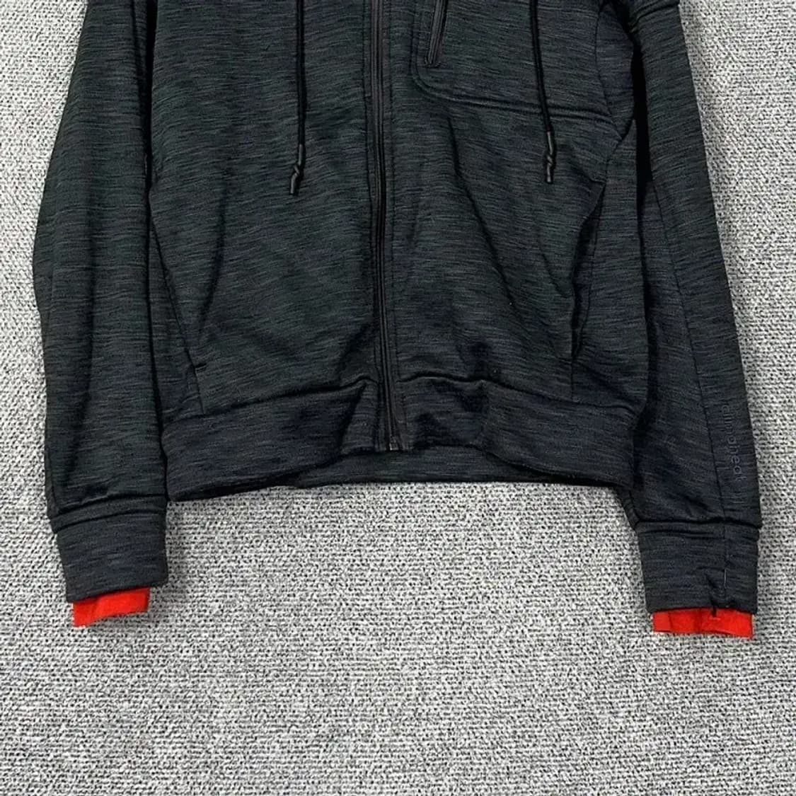 아디다스 그레이 배색 기능성 후드집업 90 상품이미지4