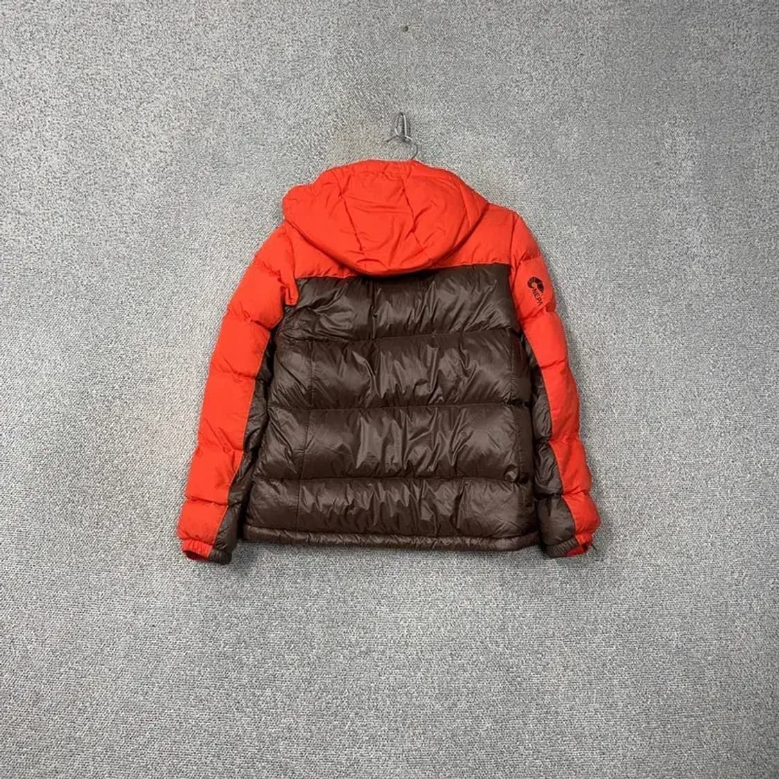 네파 브라운 레드 로고 투톤 다운 패딩 점퍼 100 상품이미지2