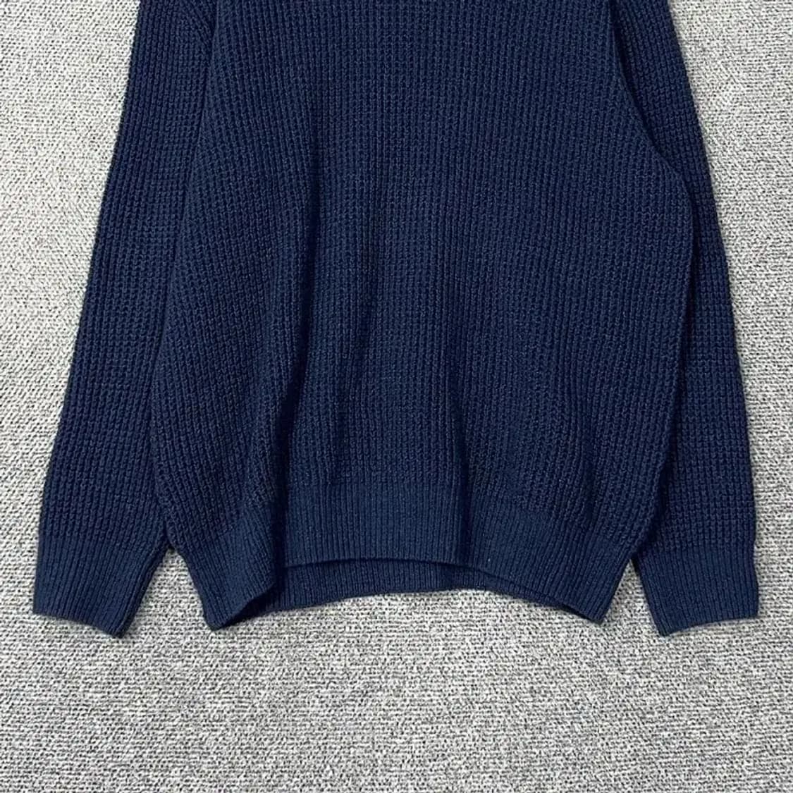 유니클로 네이비 캐주얼 코튼 니트 L 상품이미지4