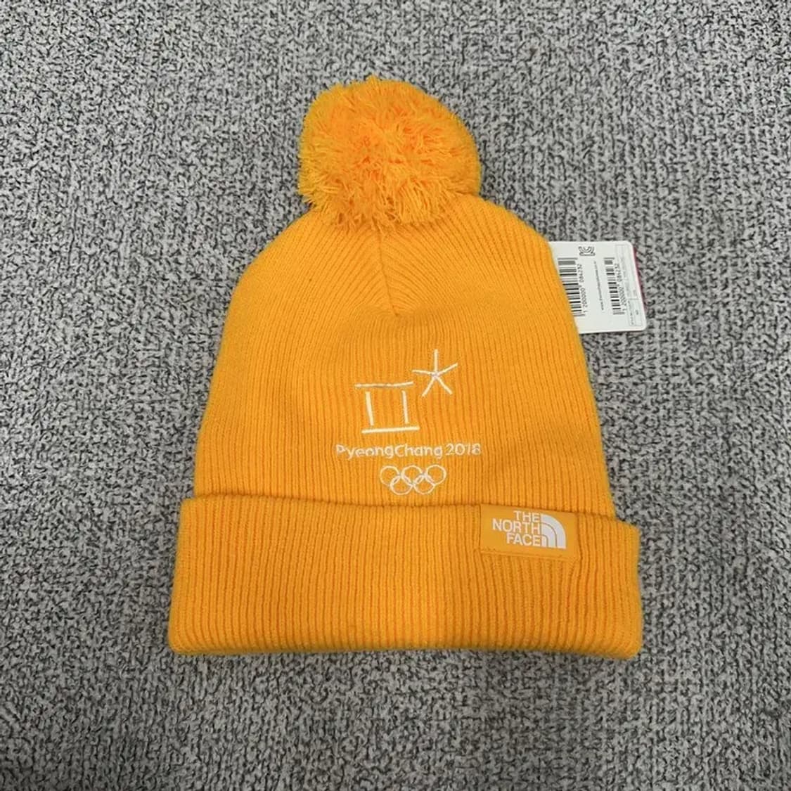 [새상품]노스페이스 평창올림픽 옐로우 비니 상품이미지1