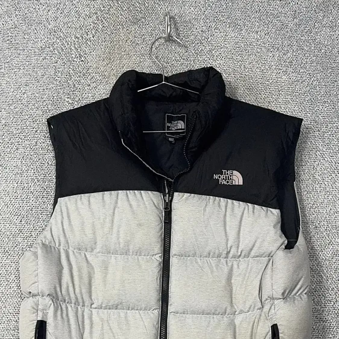 노스페이스 눕시 700 실버 패딩 조끼 S 상품이미지3