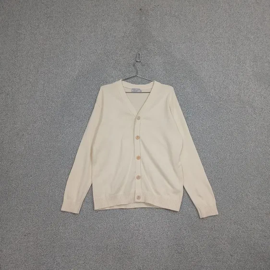 커스텀어클락 코튼 화이트 가디건 M 상품이미지1