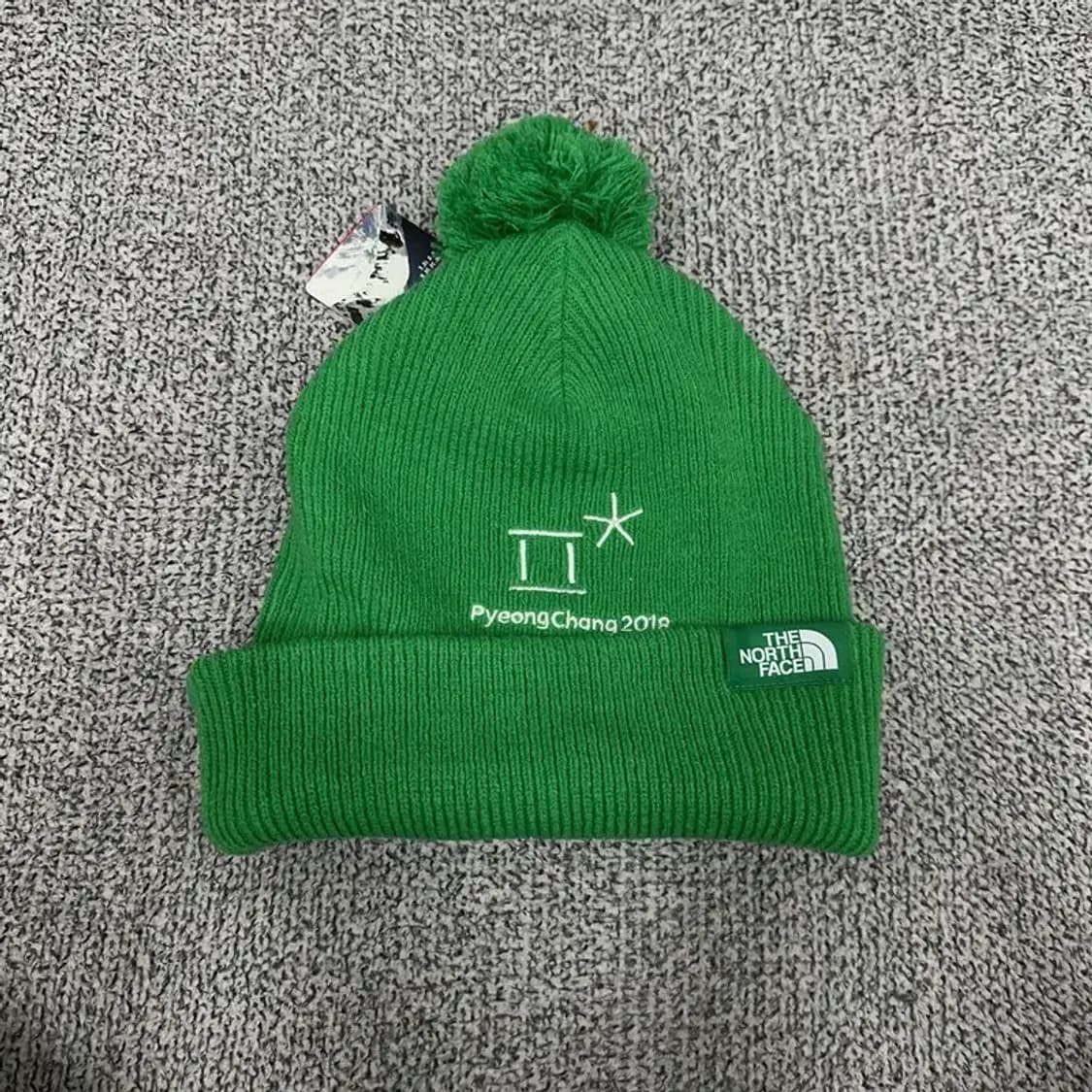 [새상품]노스페이스 평창올림픽 그린 비니 상품이미지1