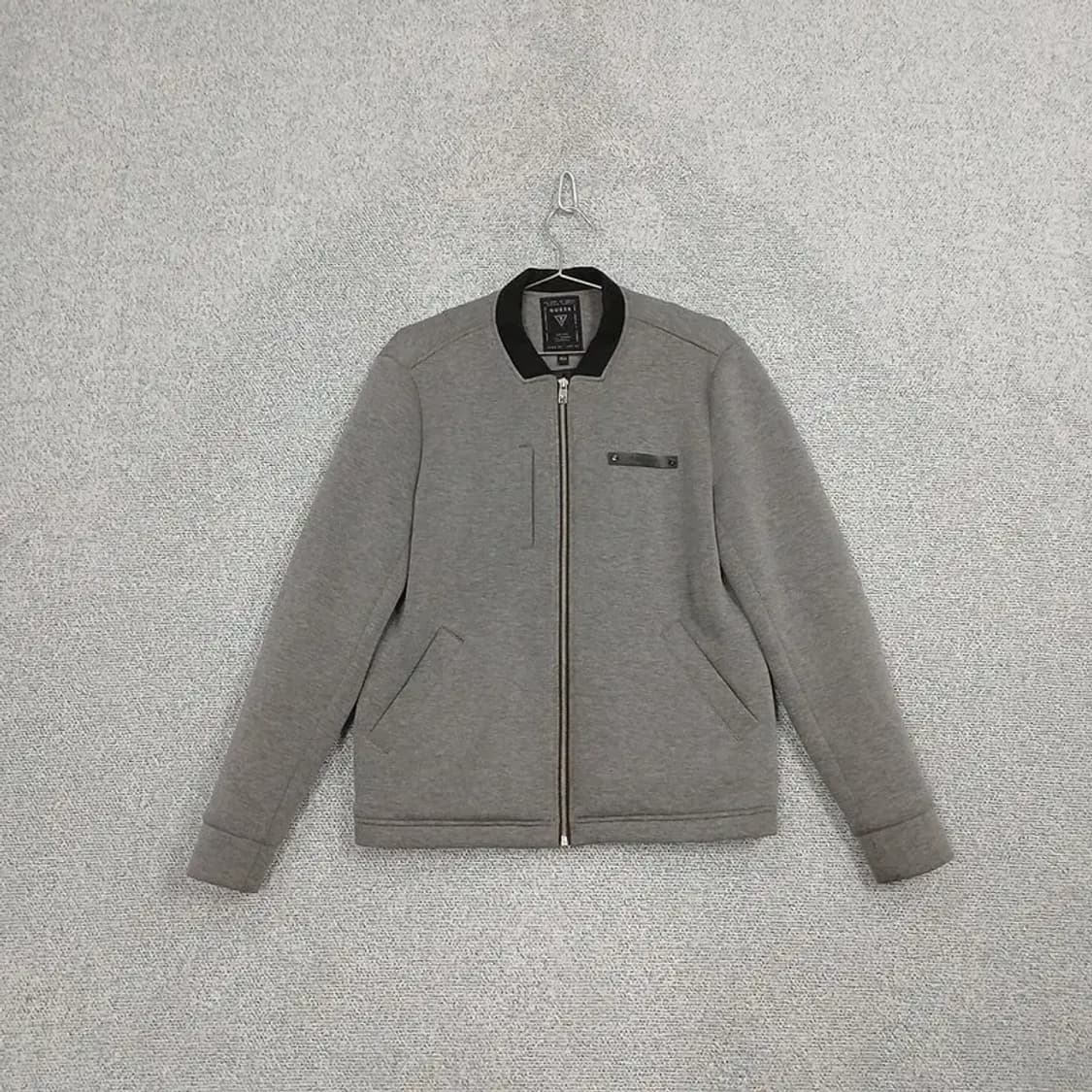 게스 네오프렌 캐주얼 그레이 블루종 자켓 L 상품이미지1