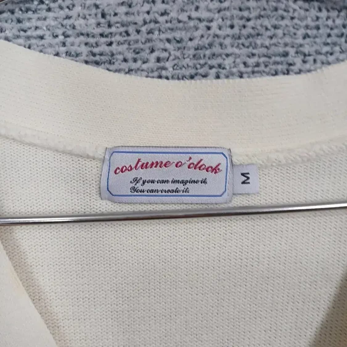 커스텀어클락 코튼 화이트 가디건 M 상품이미지3