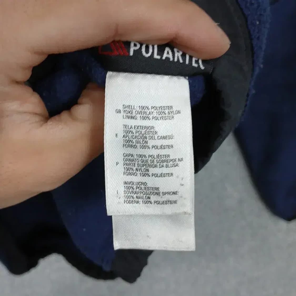 노스페이스 네이비 로고 기모 플리스 후리스 L 상품이미지4