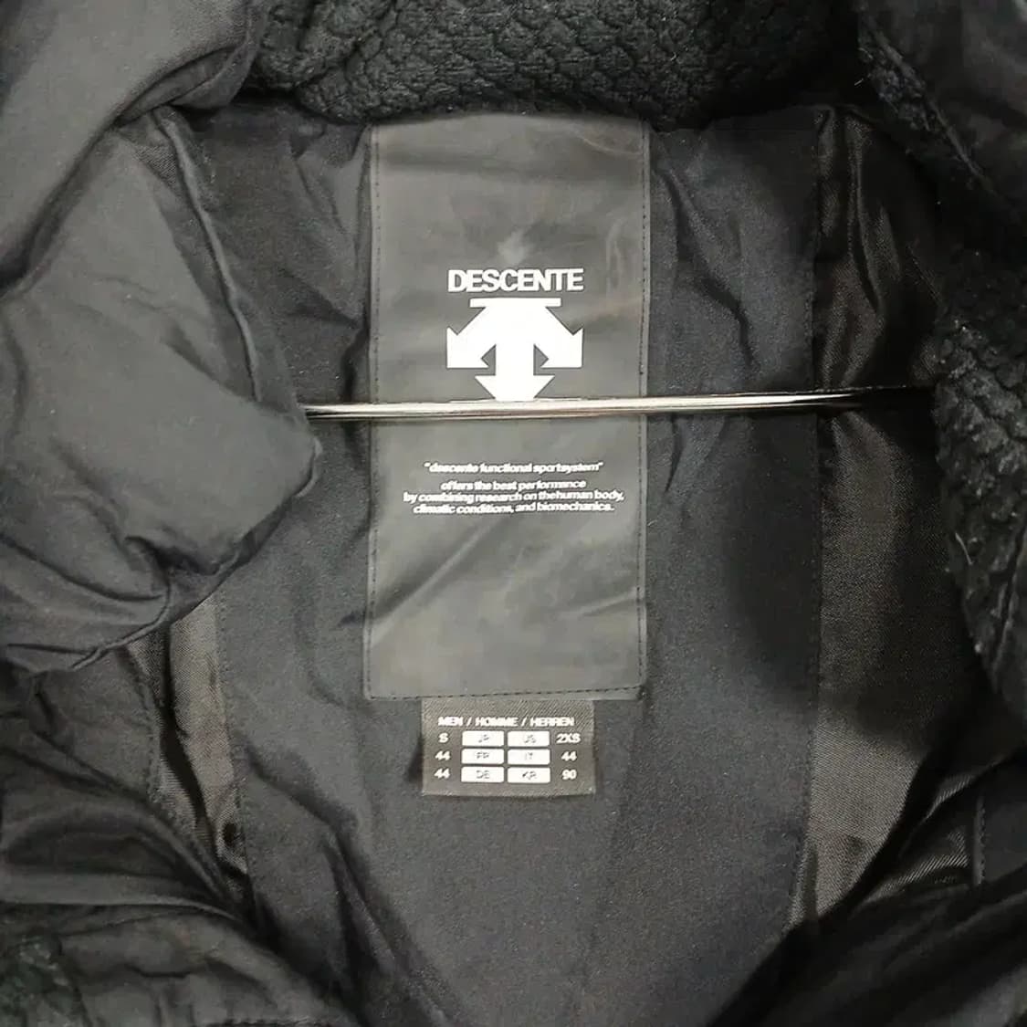 데상트 백로고 덕다운 오리털 롱패딩 S 상품이미지5