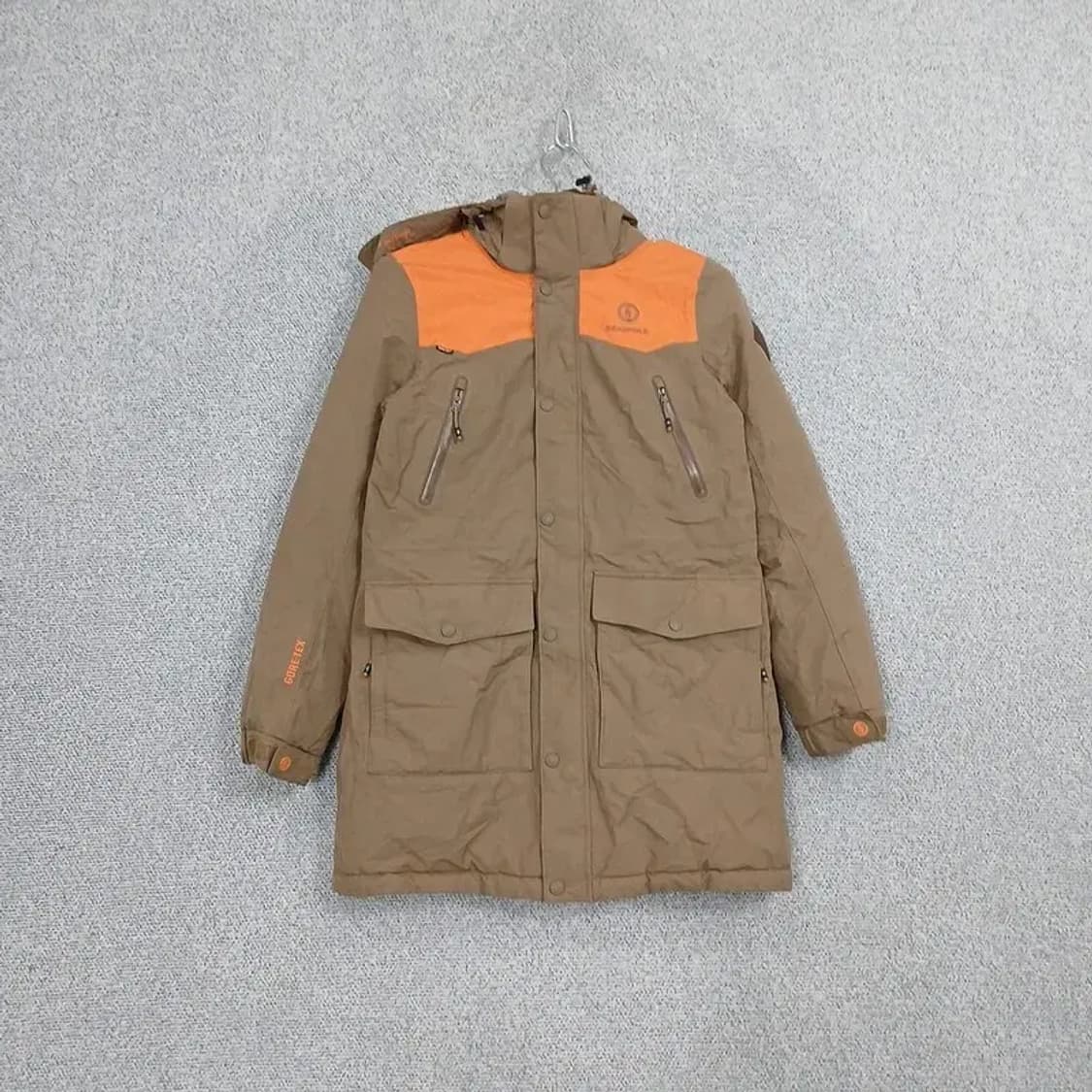 빈폴 브라운 로고 덕다운 오리털 파카 롱패딩 90 상품이미지1