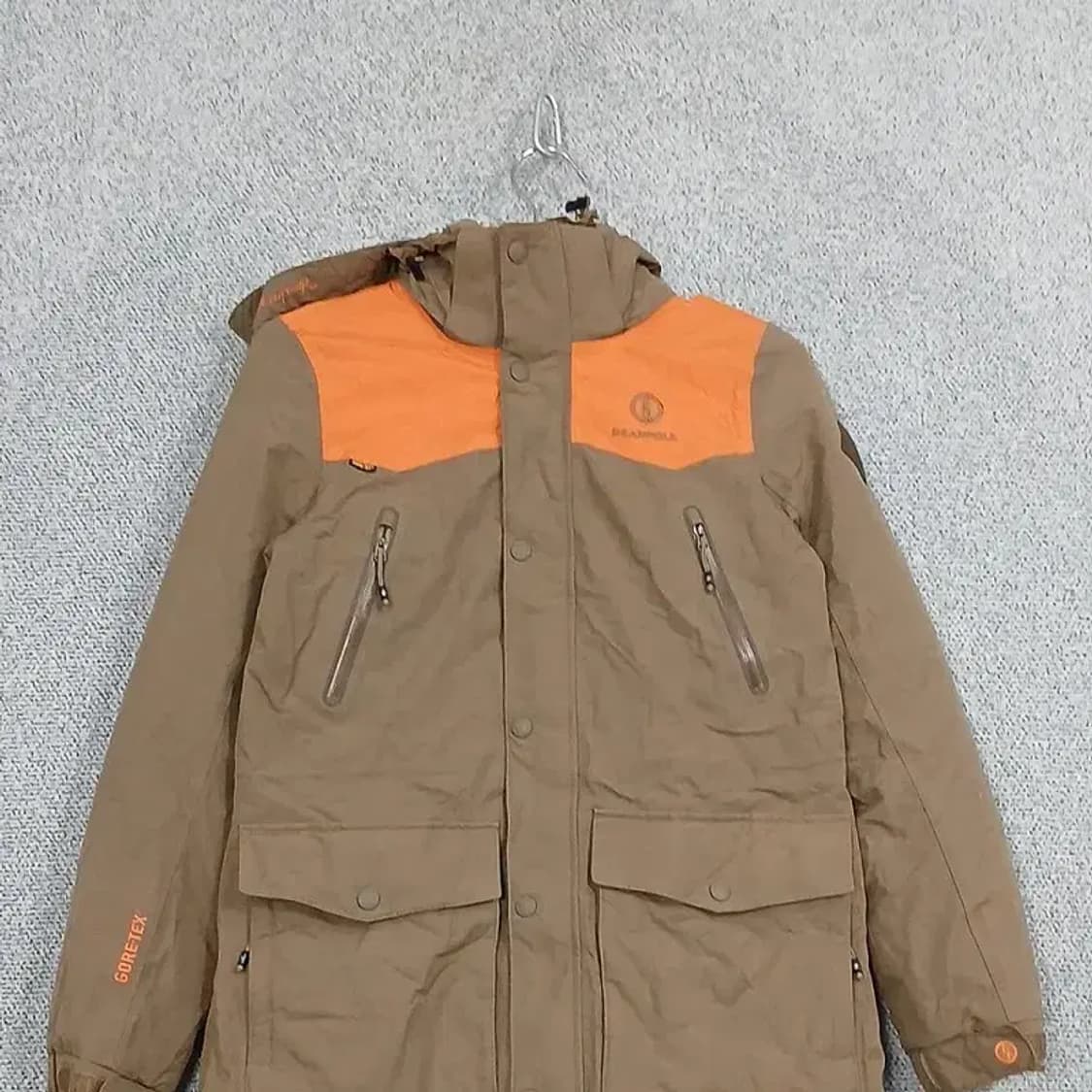 빈폴 브라운 로고 덕다운 오리털 파카 롱패딩 90 상품이미지3