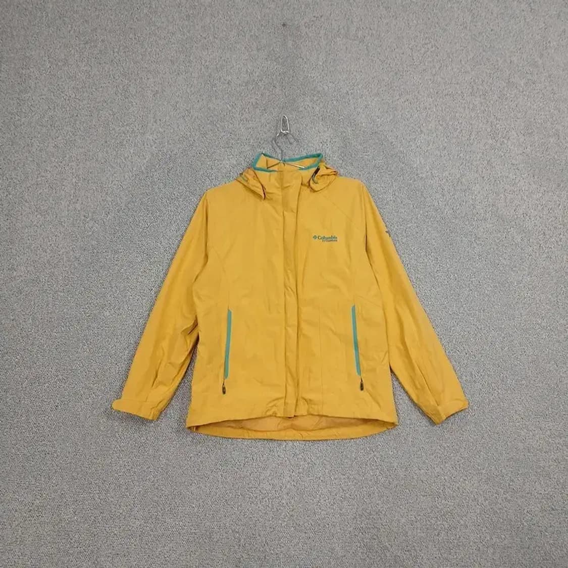 콜롬비아 로고 고어텍스 옐로우 기능성 바람막이 M 상품이미지1