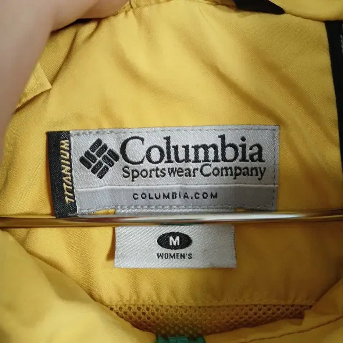 콜롬비아 로고 고어텍스 옐로우 기능성 바람막이 M 상품이미지4